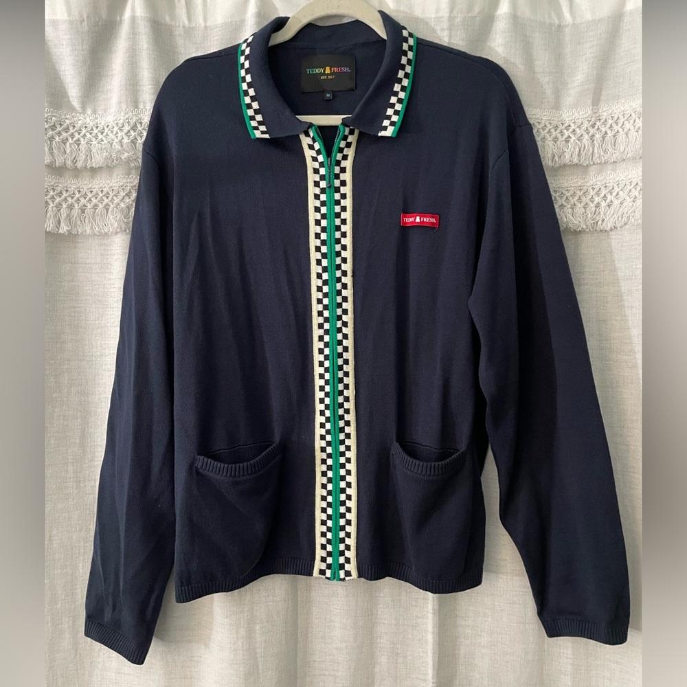 Teddy Fresh Grandpa Style Cardigan Sweater | Size Medium